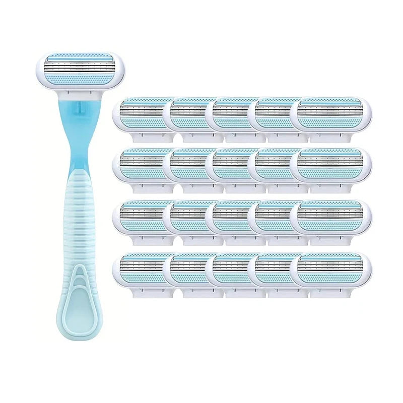 Women's 3-Layer Stainless Steel Safety Razor | Body & Bikini