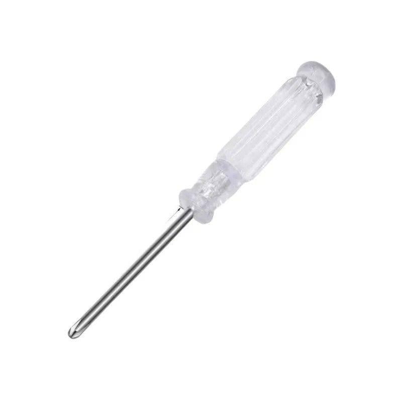 1pcs Mini Transparent Handle Screwdriver Portable Phillips Slotted Screwdriver for Home Repair DIY Hand Tool Peaceful Pleasures Health and Wellness