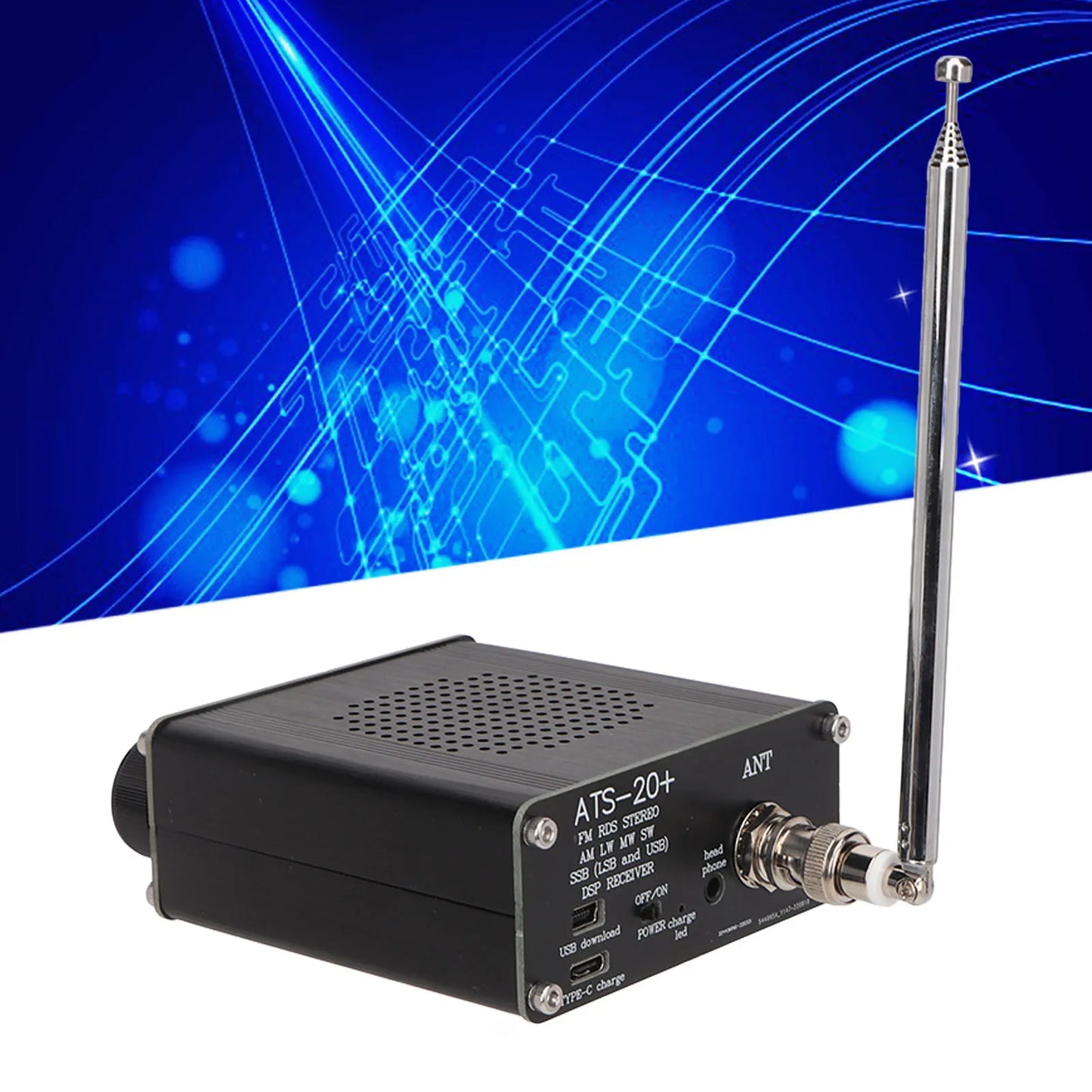 ATS 20+ Radio Receiver Sensitivity Portable Small World Band Digital
