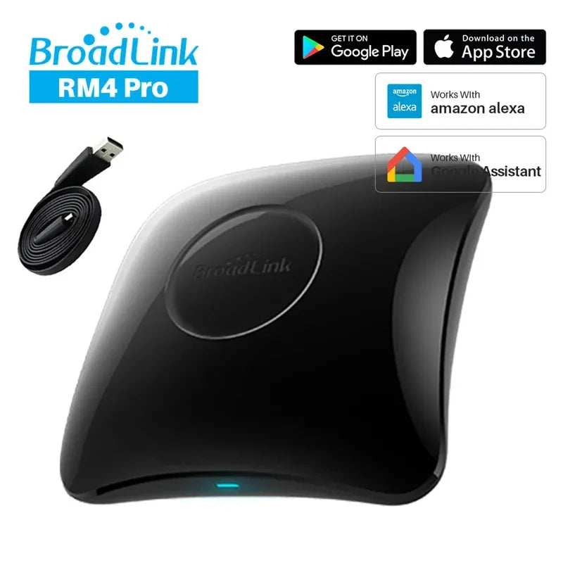 2026 BroadLink RM4 Pro Universal Remote Control RF Controller IR Switch Smart Home Works Alexa Google Assistant Peaceful Pleasures Health and Wellness RM4 Pro Olny
