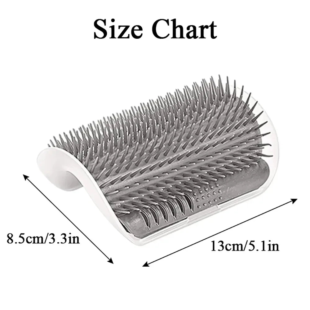 Cat Grooming Brush & Scratcher – Deshedding Comb for Cats & Dogs