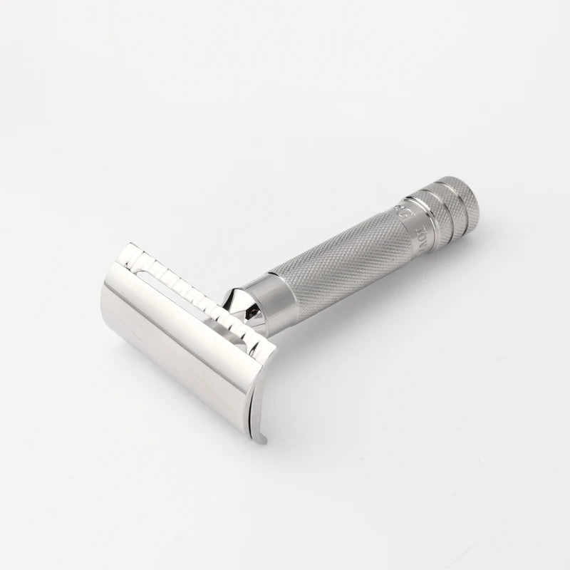2026 Yaqi Diagonal Slant Safety Razor Stainless Steel Lightweight Portable 0.35mm Blade Gap for Smooth Shaving Experience Peaceful Pleasures Health and Wellness