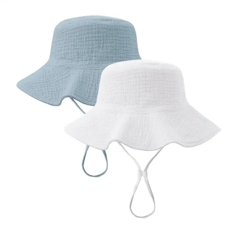 Baby Sun Hat 2-Pack UPF50+ Wide Brim & Adjustable Chin Strap