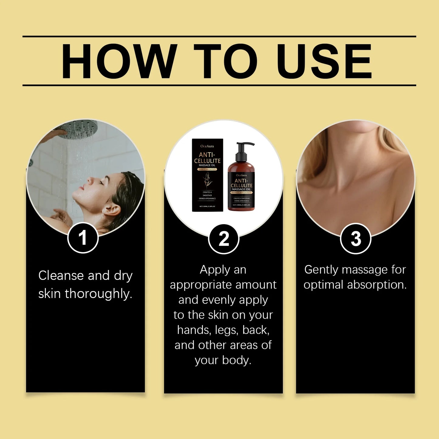 OceAura Body Firming Oil – Anti-Cellulite & Skin Tightening