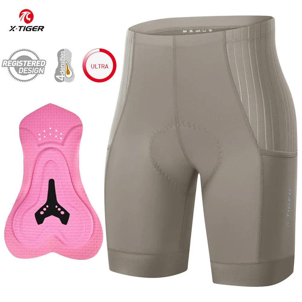 X-TIGER Women's 7-Hour Padded Cycling Shorts | Breathable Bike
