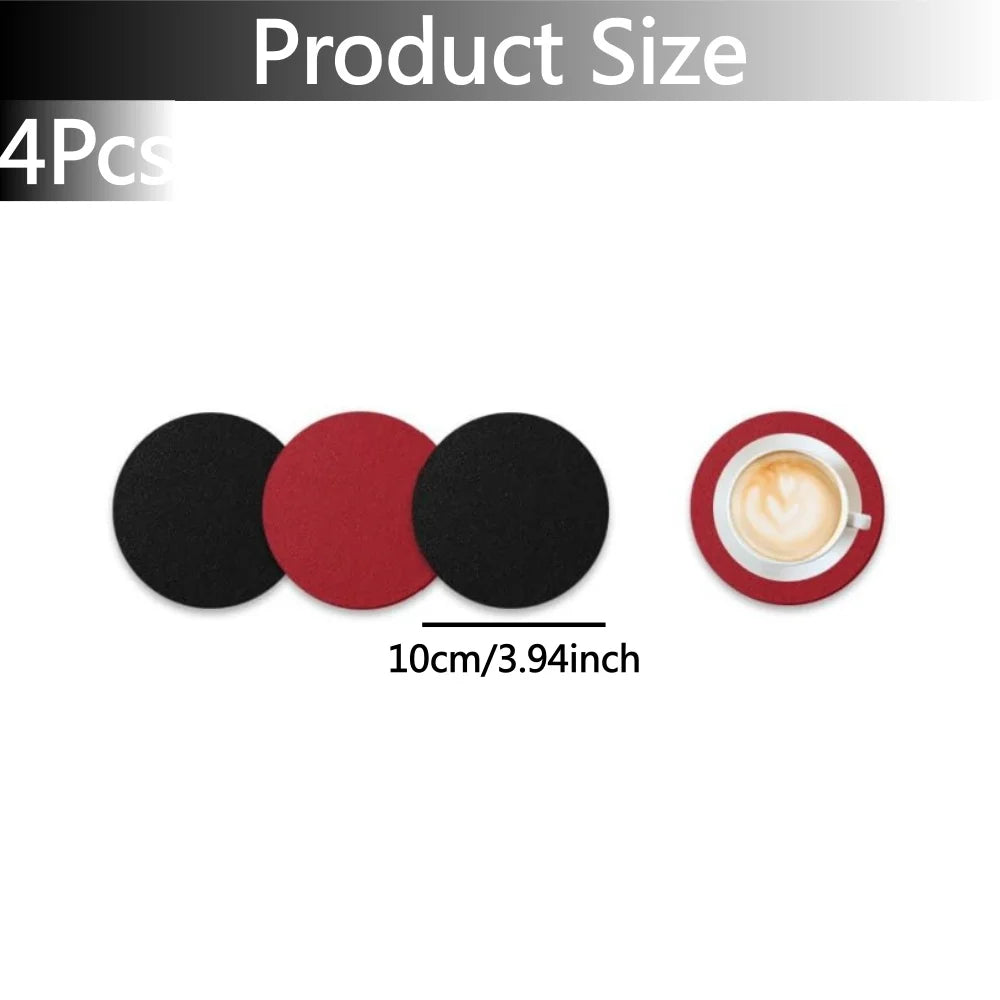 Placemats and Coaster Set 4/8 Pcs , Dual Sided Two-Color Place Mats 30x43cm/11.81x16.93inch Leather Heat Resistant Non-Slip Peaceful Pleasures Health and Wellness 4pcs coaster 30x43 cm