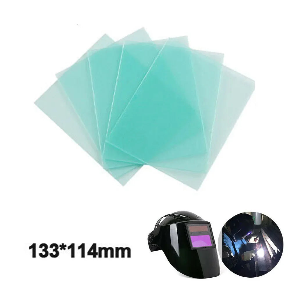 Welding Helmet Lens Cover Protector Plates – 10-Pack PC Shield