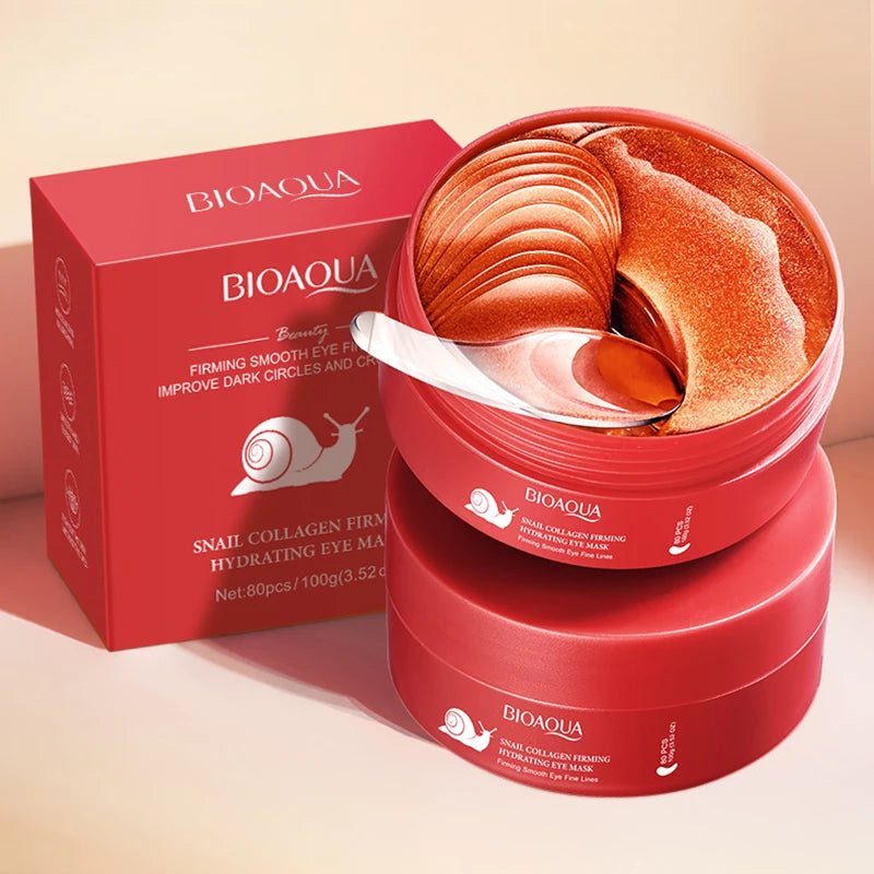 BIOAQUA 80pcs Collagen Eye Mask – Dark Circles & Anti-Aging