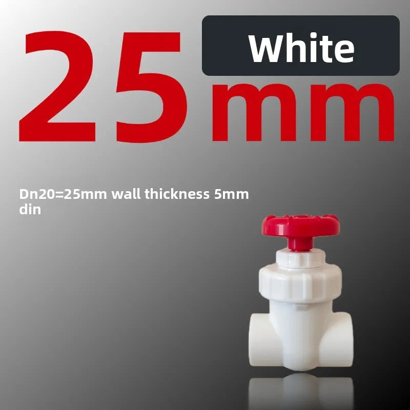 UPVC Gate Valve 20–63mm | Garden Irrigation & Aquarium