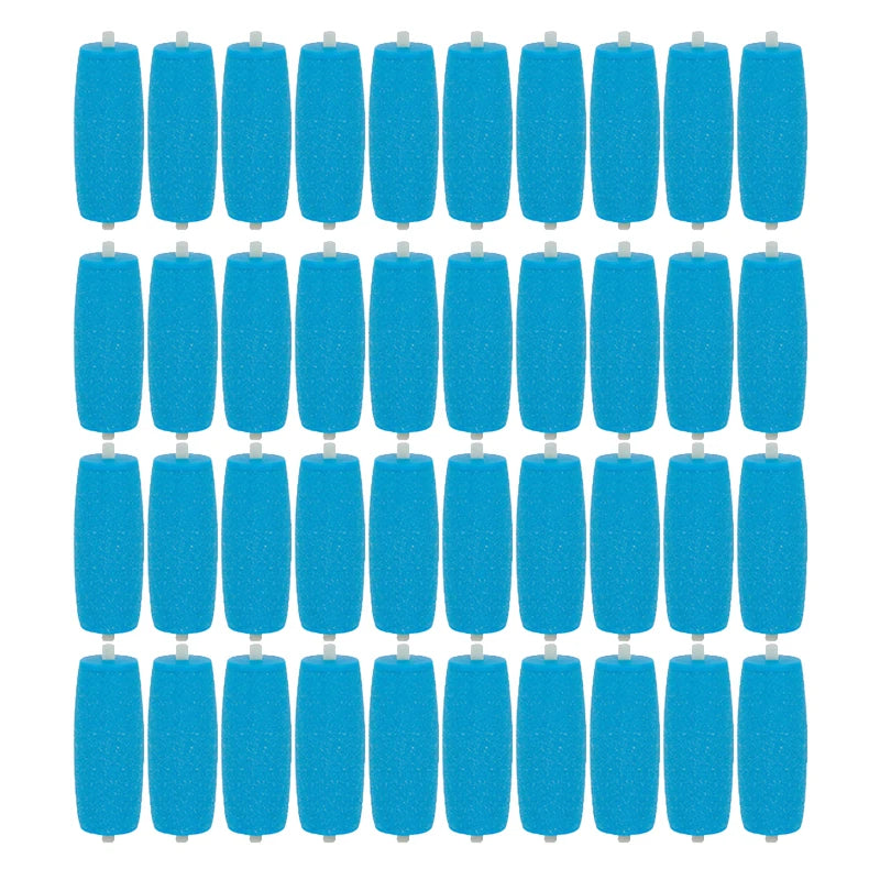 40-Pack Foot File Replacement Rollers – Callus & Dead Skin Remover
