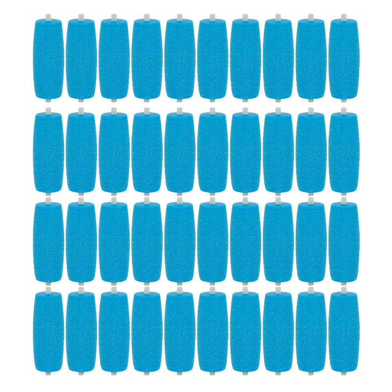 40-Pack Foot File Replacement Rollers – Callus & Dead Skin Remover