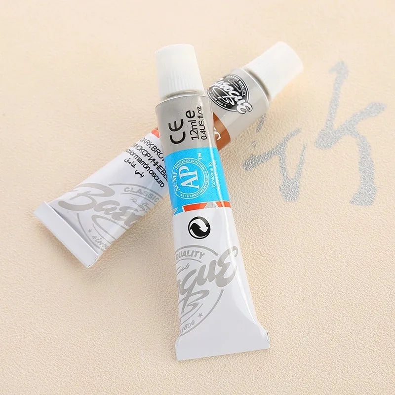 12Colors DIY Art Painting Paint Professional Acrylic Watercolor