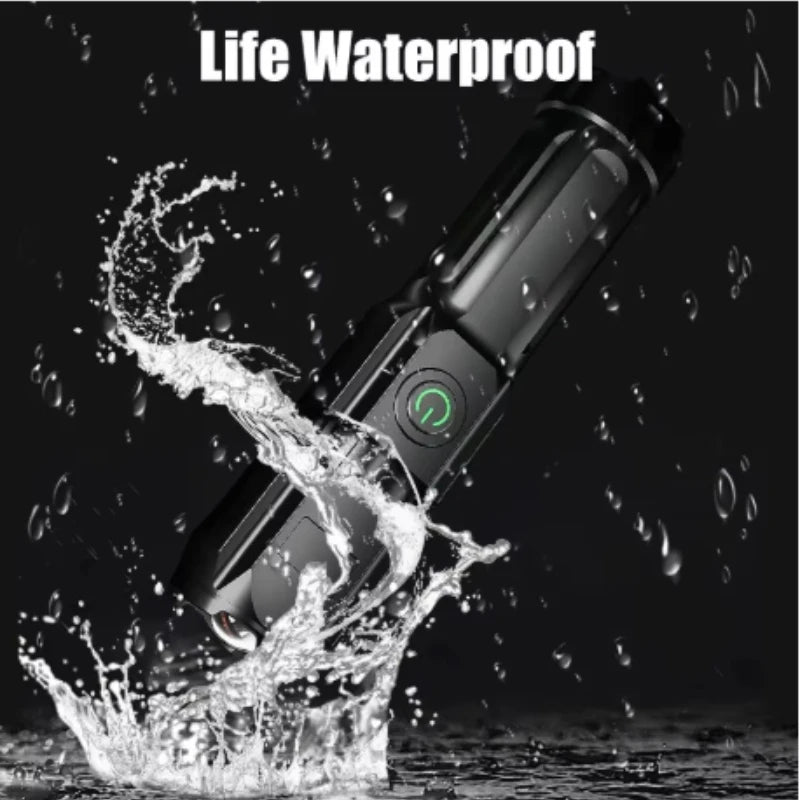 Mini USB Rechargeable LED Flashlight – Extendable & Portable