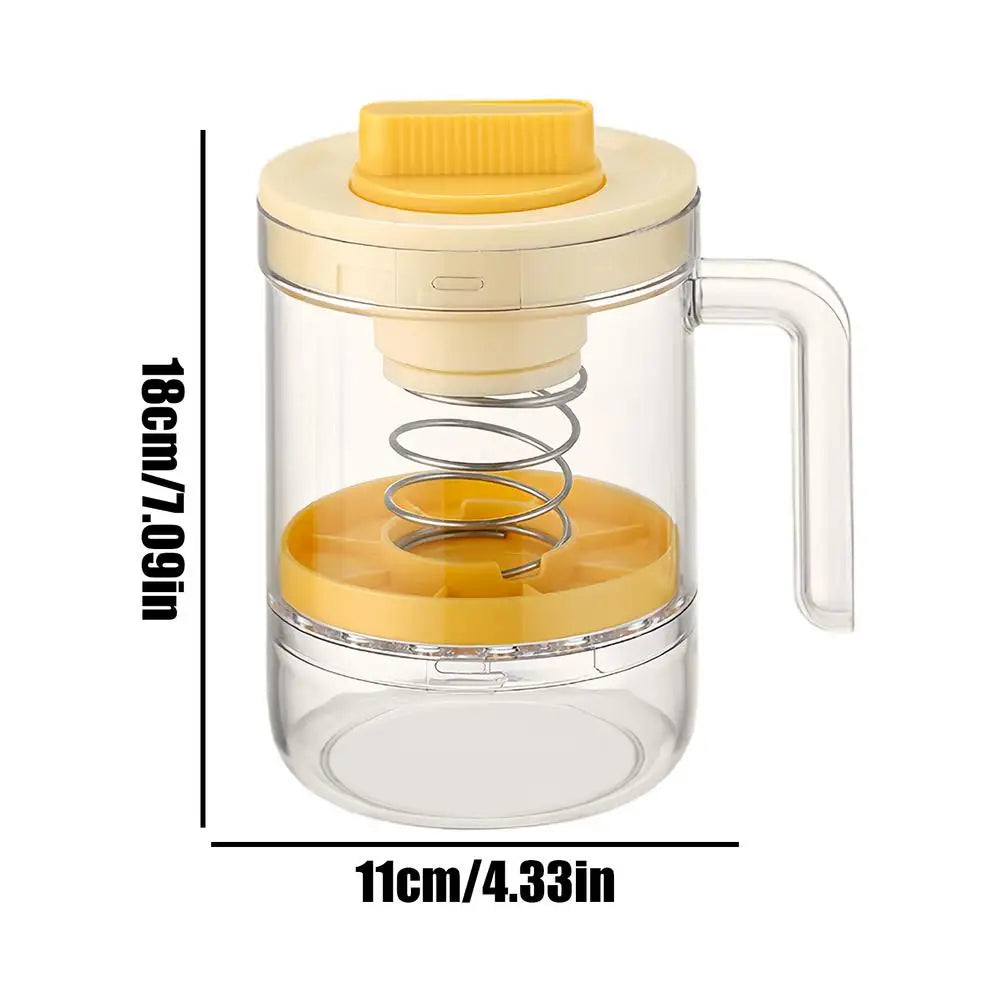 Yogurt Strainer Spring Pressure Filtration | Milk & Cream Filter Yogurt Strainer Peaceful Pleasures Health and Wellness China Mainland Yellow