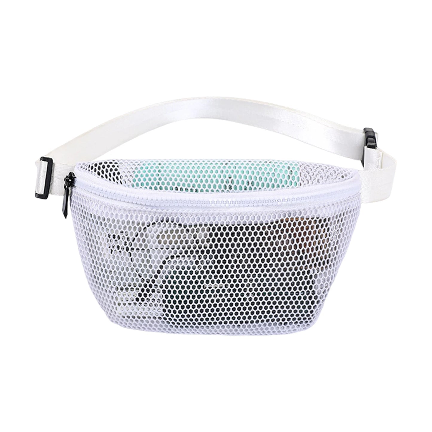 Outdoor Cosmetic Bag Portable Waist Bag Multi-functional Cosmetic Bag For Travel Hiking Peaceful Pleasures Health and Wellness White