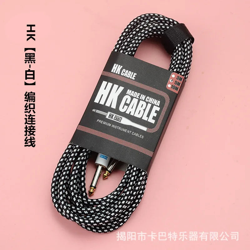 Electric Guitar Cable Wire Cord 3m No Noise Shielded Bass Amplifier