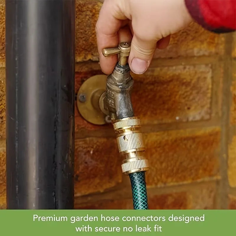 Aluminum Garden Hose Tap Connector Fittings 6 & 10 Pack EU