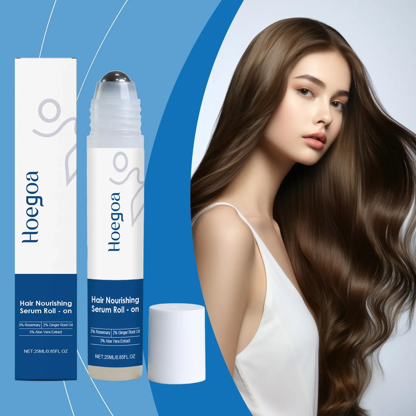 HOEGOA Rosemary Hair Growth Serum Roll-On 25ml | Scalp Care