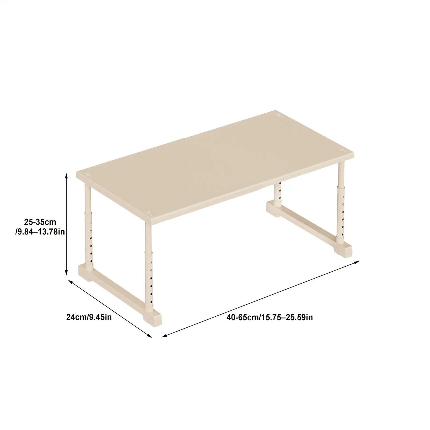 Cupboard Shelf Carbon Steel Adjustable Non Slip Counter Shelf Closet Organizer For Home Kitchen Bedroom Living Room Bathroom Peaceful Pleasures Health and Wellness