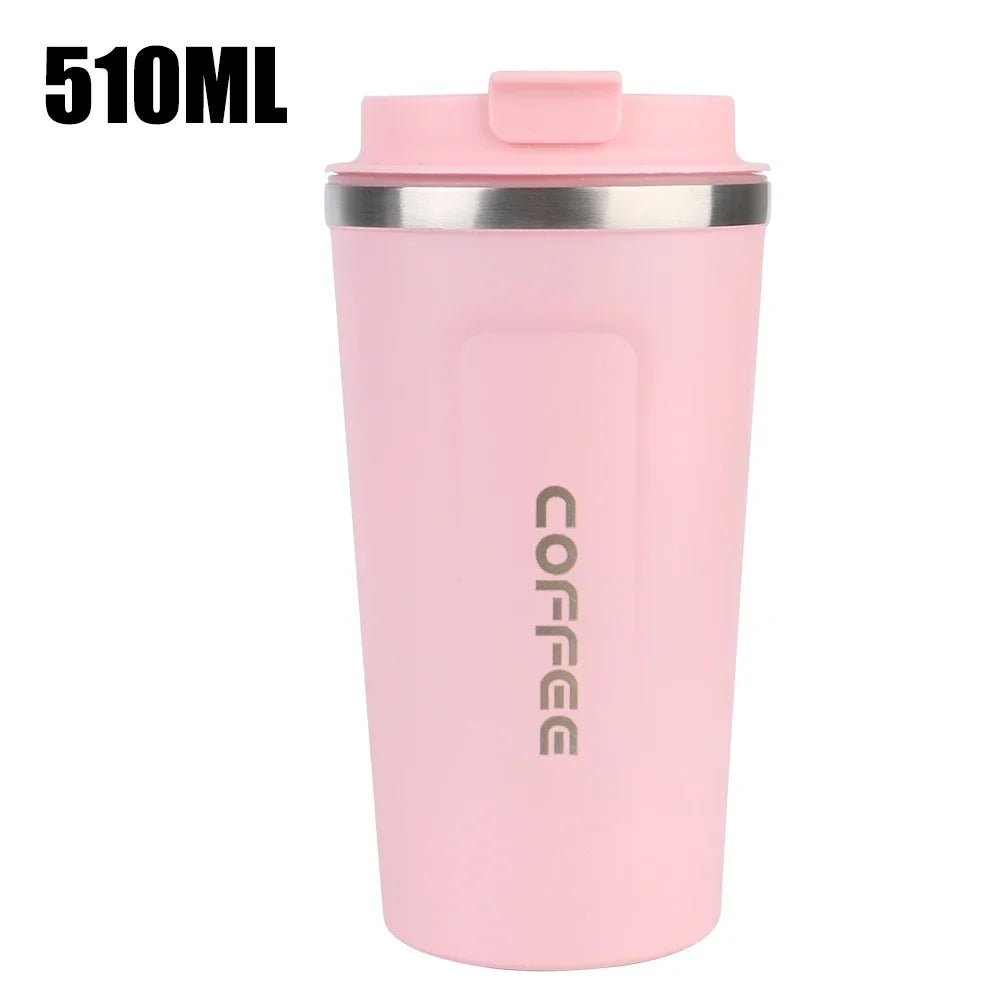 Stainless Steel Travel Thermos Mug 380/510ml – Leak-Proof