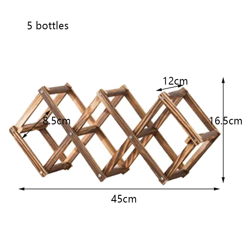 Assembled Wooden Wine Rack & Bottle Display Stand – Freestanding Kitchen, Bar & Home Wine Storage Organizer