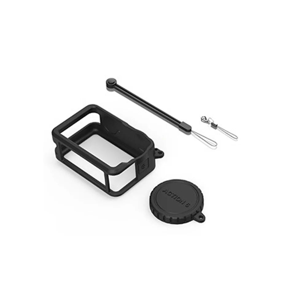Silicone Protective Cover Case For Dji Osmo Action6 Camera With Lens Cap&Lanyard For Dji Osmo Action6 Accessories Easy Operation Peaceful Pleasures Health and Wellness