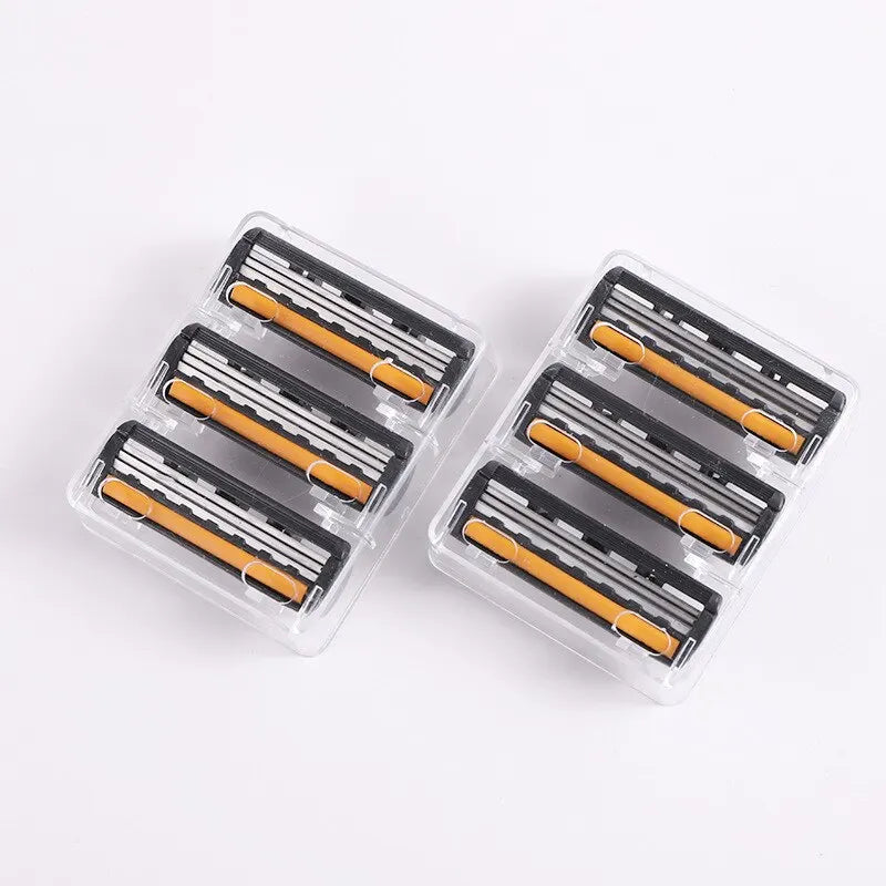 Shaver Brand New Design Men Razor Shaving Three Layer Shaver Reusable Razor Imported Blade Multi Tool Head Change Peaceful Pleasures Health and Wellness