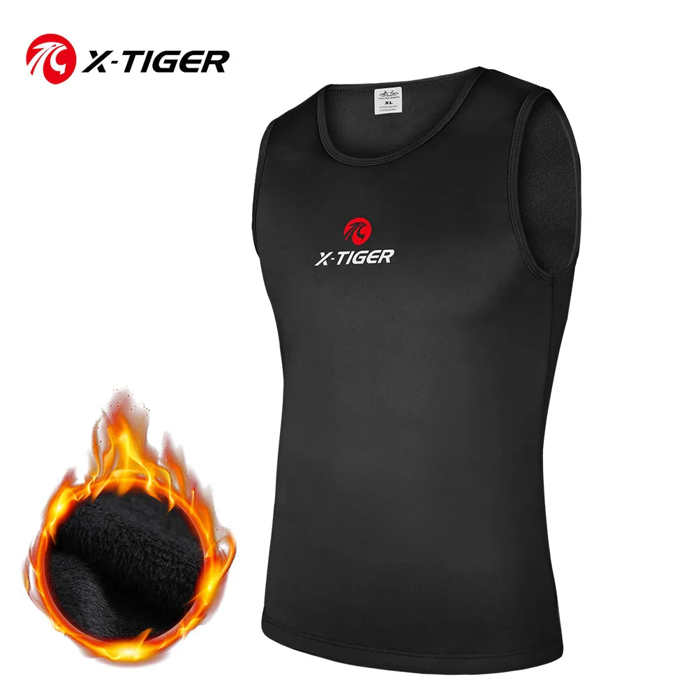 X-TIGER Men's Winter Fleece Cycling Base Layer Long Sleeve