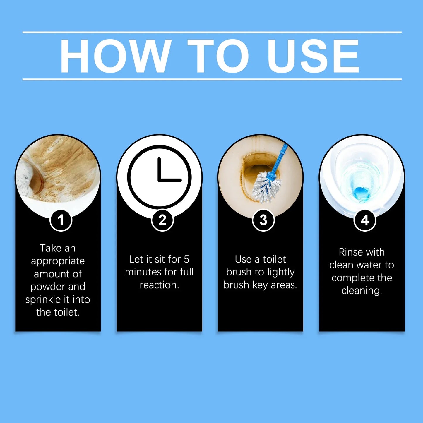 Jakehoe Toilet Cleaner Powder – Descaling & Odor Removal