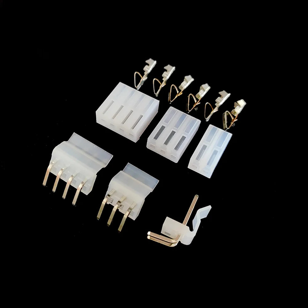 10Sets CH3.96 Connector 3.96mm Straight / Bent Pin Socket 2/3/4/5/6/7/8/9/10P ( Plug Male + Female + Terminal ) Kit Peaceful Pleasures Health and Wellness Bent pin socket 5P 10 set