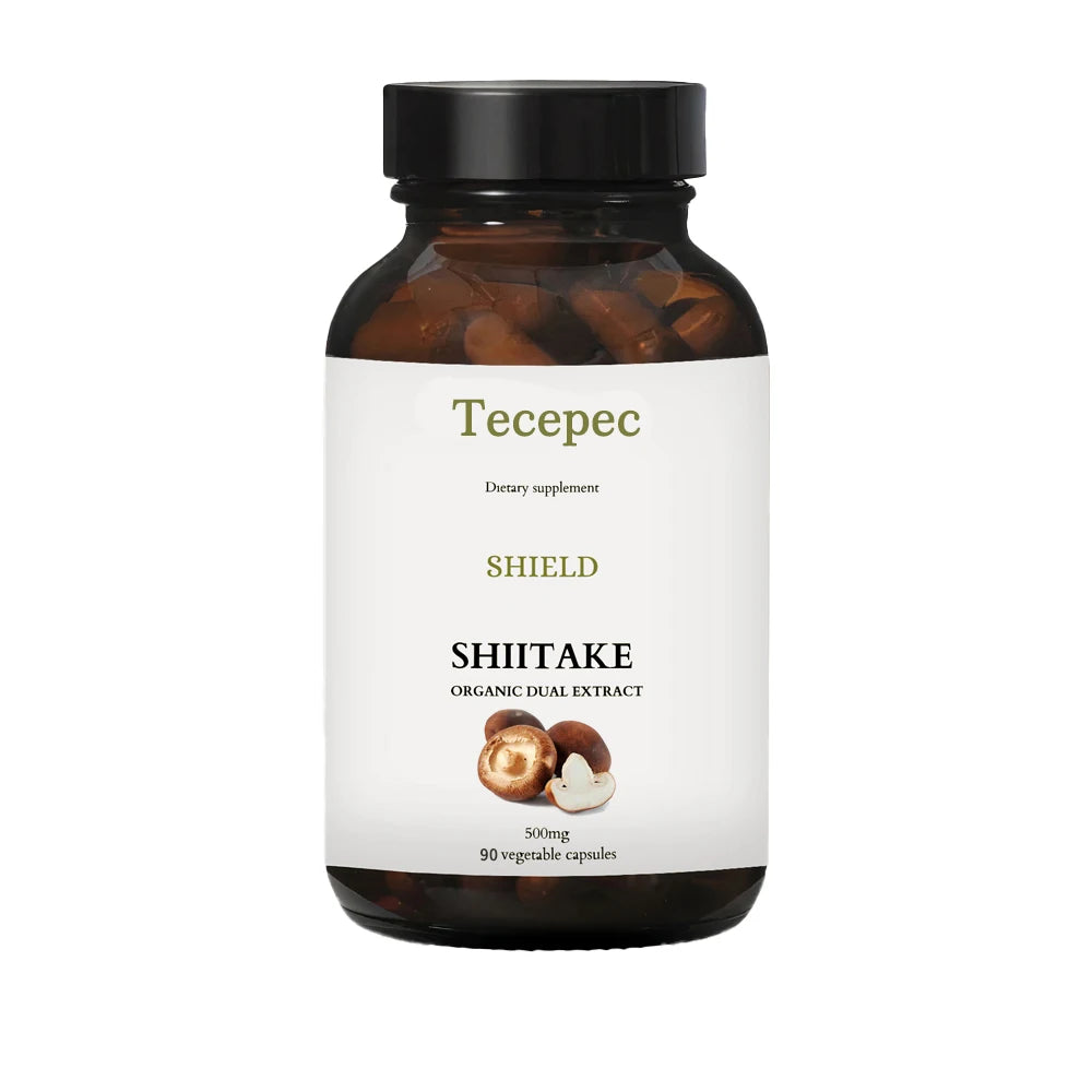 Shiitake Mushroom Extract Capsules - Immune Support Supplement, Heart Health, Memory, Focus, and Overall Well-Being Peaceful Pleasures Health and Wellness 90 count-1 bottle