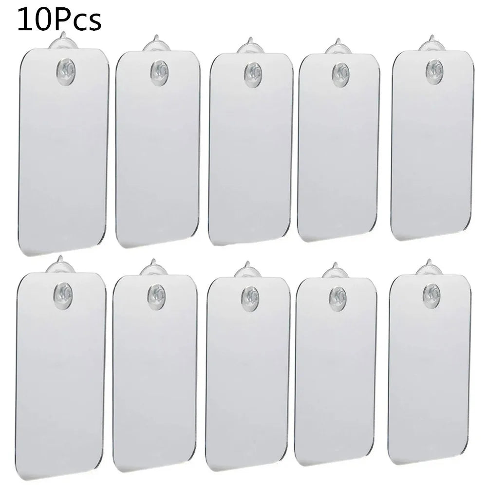 Acrylic Fog-Free Shower Mirror | Handheld Travel & Wall Mount