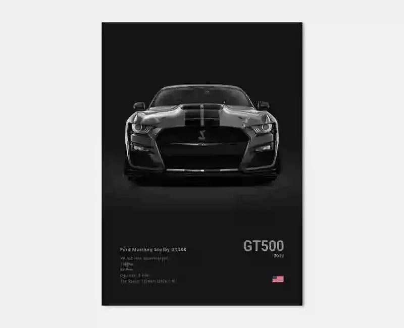 Luxury Supercar Canvas Wall Art Print – GT GTR RS SUV Poster