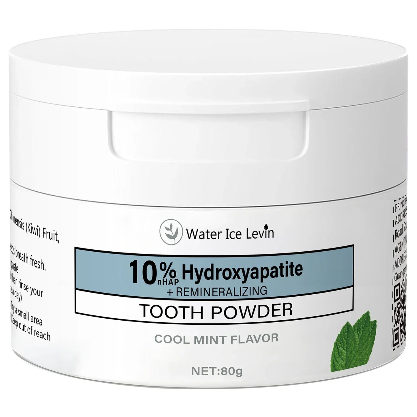 Charcoal & Hyaluronic Acid Tooth Powder – Cool Mint 80g
