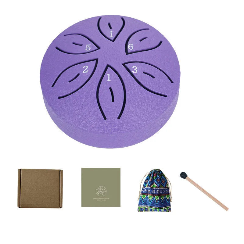 Steel Tongue Drum Portable Rain Hand Pan Percussion Musical