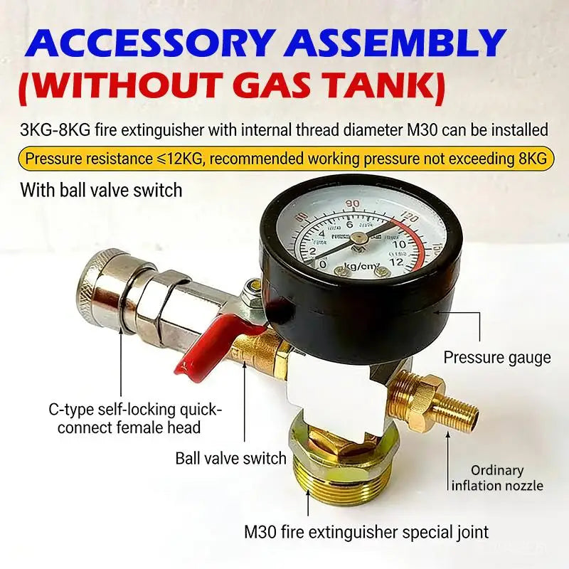Air Tank Pressure Adapter | Fire Extinguisher Conversion Fitting