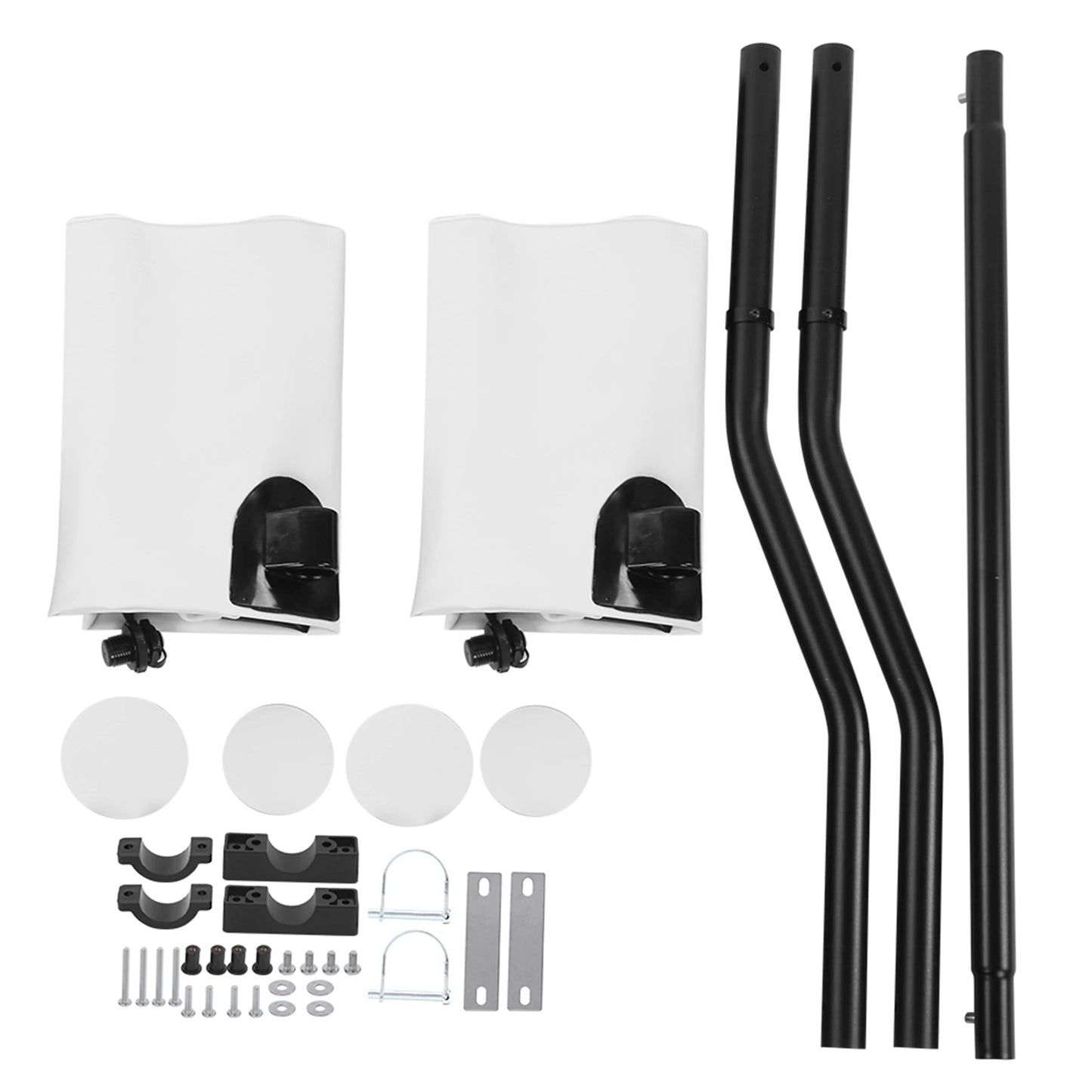 Inflatable Kayak Stabilizer PVC Canoe Outrigger Kit Floating Balancing Boat Accessory Kayak Outrigger Stabilizer Peaceful Pleasures Health and Wellness WHITE