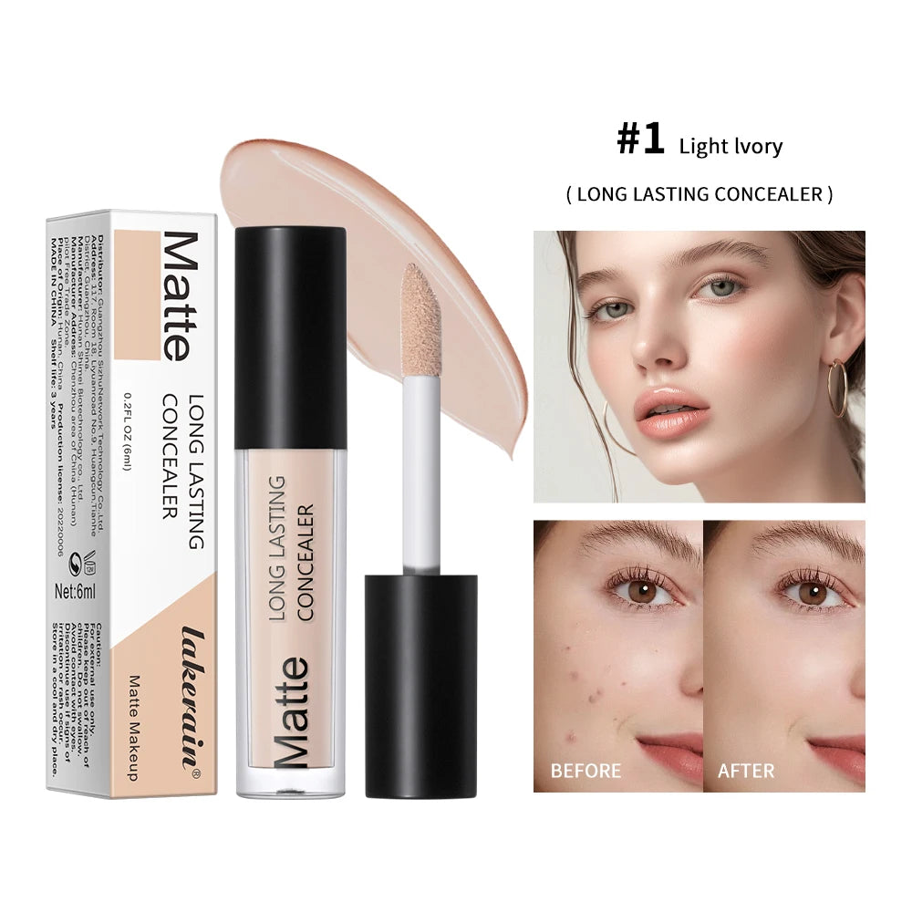 Eye Concealer Contouring Concealer Liquid Shadow Contouring Liquid Matte Highlighter Stick Side Contouring Liquid Peaceful Pleasures Health and Wellness 1Light Lvory Matte