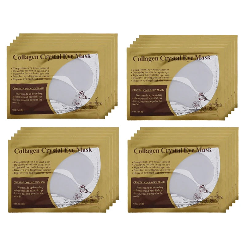 BIOAOUA Gold Collagen Eye Masks 20 Pairs – Dark Circle Patches