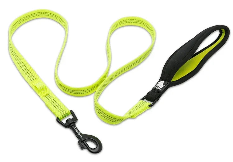 Truelove Pet Nylon Reflective Leash used harness and collar For Small Big Dog and Cat All Breed Training Running Walking TLL2771 Peaceful Pleasures Health and Wellness Green M China Mainland