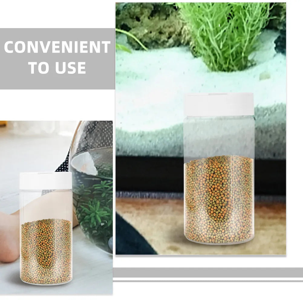 Plastic Fish Feeding Bottle Aquarium Feeder Goldfish Feeder Reusable Tank Feeding Tool Fish Food Storage Container Peaceful Pleasures Health and Wellness