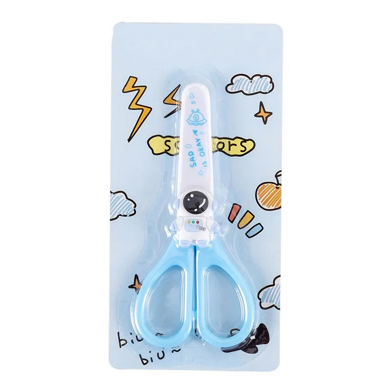 3-Pack Kids Safety Scissors Protective Cover Blunt Tip Craft Children