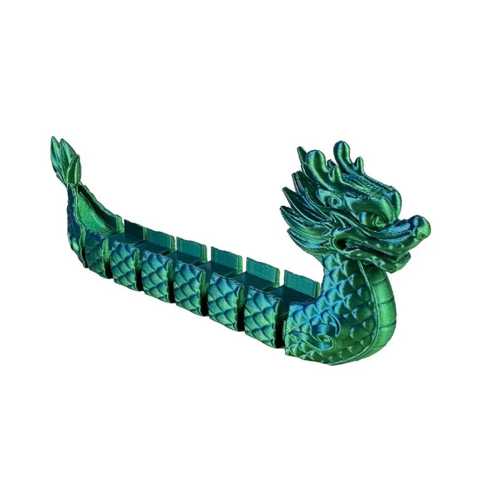 3D Printed Articulated Chinese Dragon Figurine & Key Holder