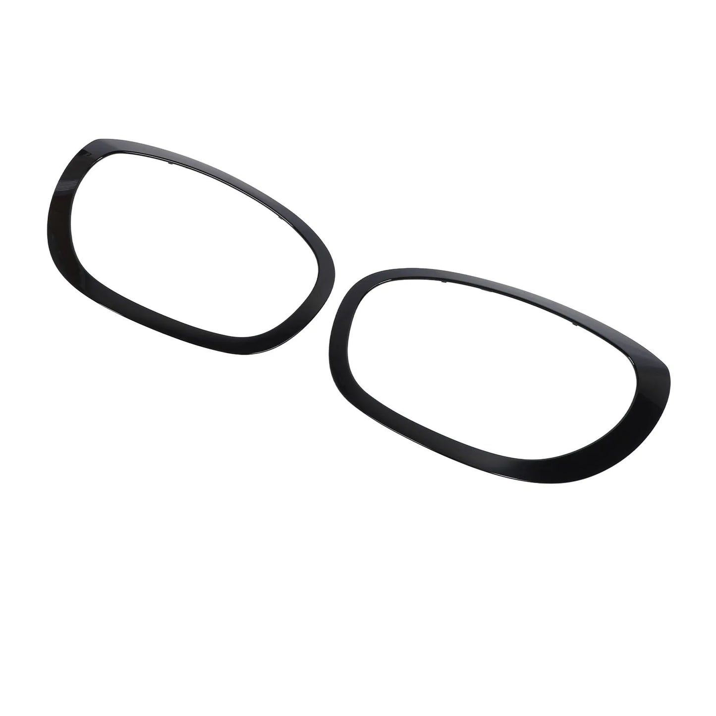 Headlight Trim Ring 1 Pair Fade Proof Easy Install Headlamp Cover
