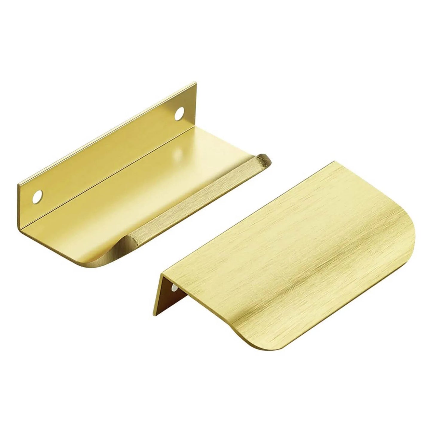 Finger Edge Pulls for Cabinets Metal Dresser Knobs Cabinet Door Pulls Knobs for Furniture Closet Wardrobe Peaceful Pleasures Health and Wellness Brushed Gold 8mm
