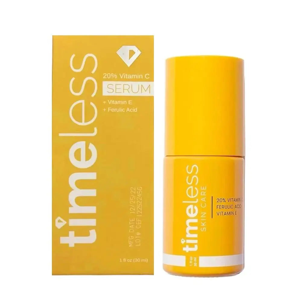 Timeless VC Serum with Ferulic Acid Antioxidant Wrinkle Resistant Hydrating Firming Reduce Fine Lines Essence for Brightens Skin Peaceful Pleasures Health and Wellness A