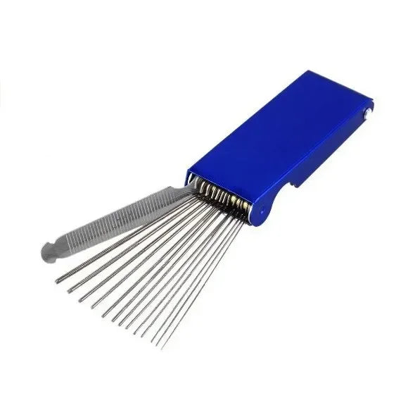 Metal 13 Sizes Long Shaft Files Electric Guitar Bass Ukulele Saddle