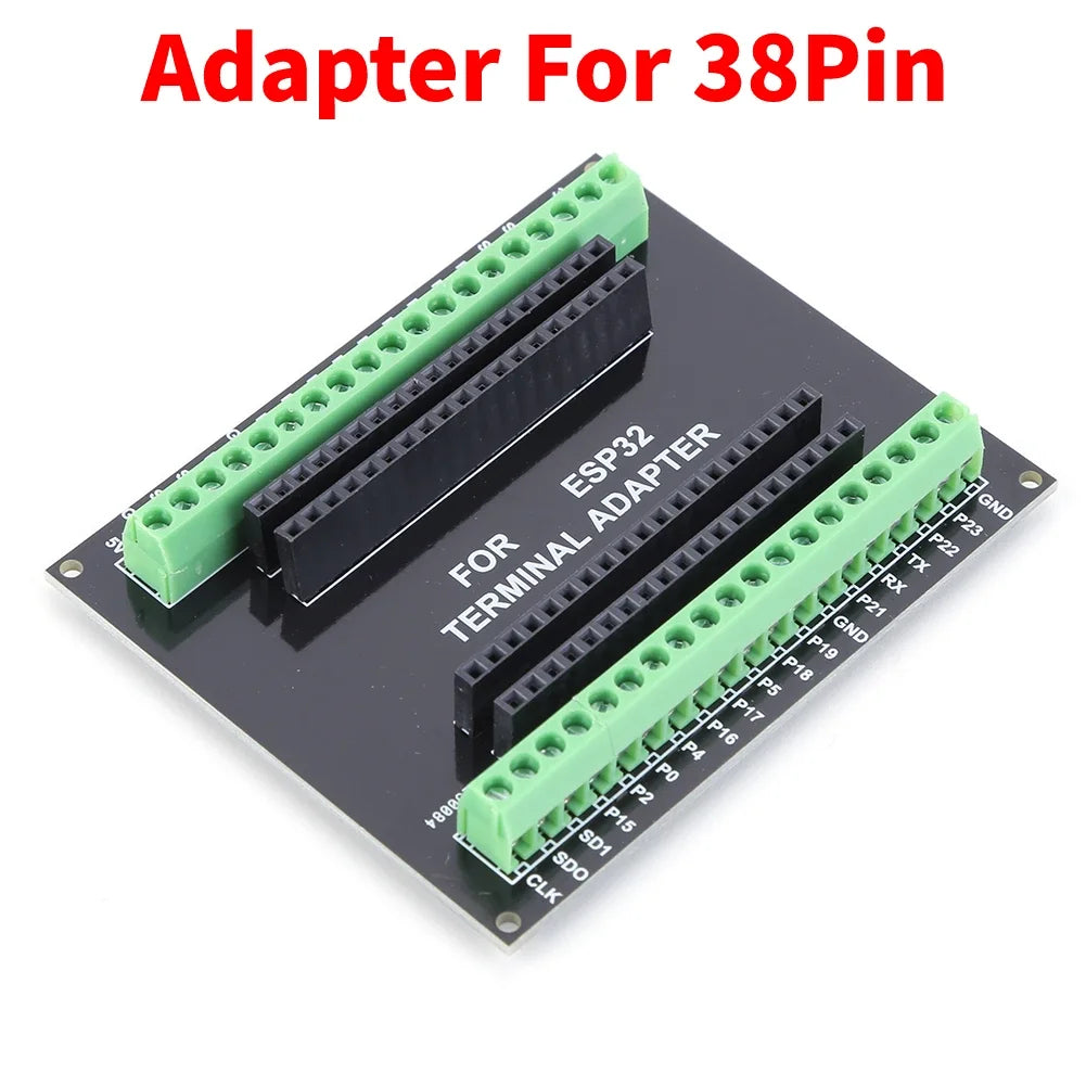 E32 Development Board WiFi+Bluetooth Ultra-Low Power Consumption Dual Core 32S 32D/32U 32 Expansion board Peaceful Pleasures Health and Wellness Adapter For 38Pin
