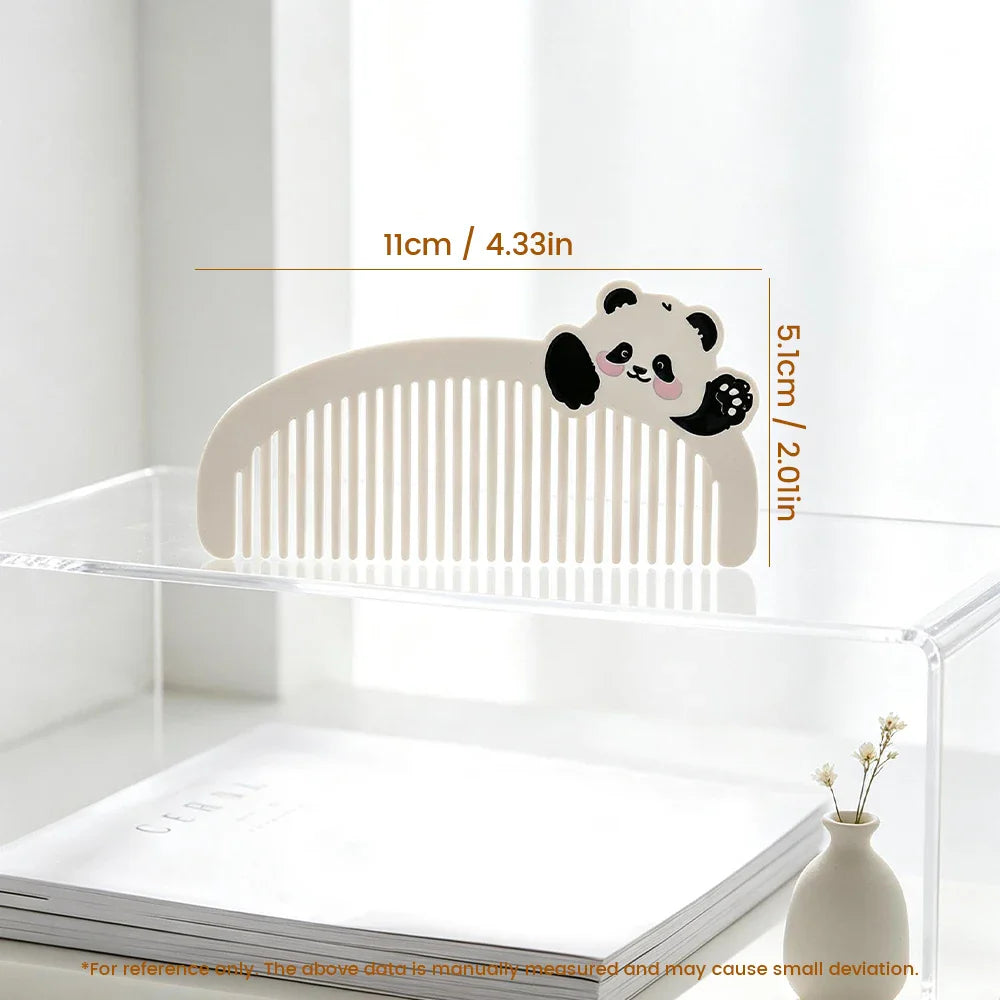 Cute Panda Wide Tooth Pocket Comb – Portable Travel Comb