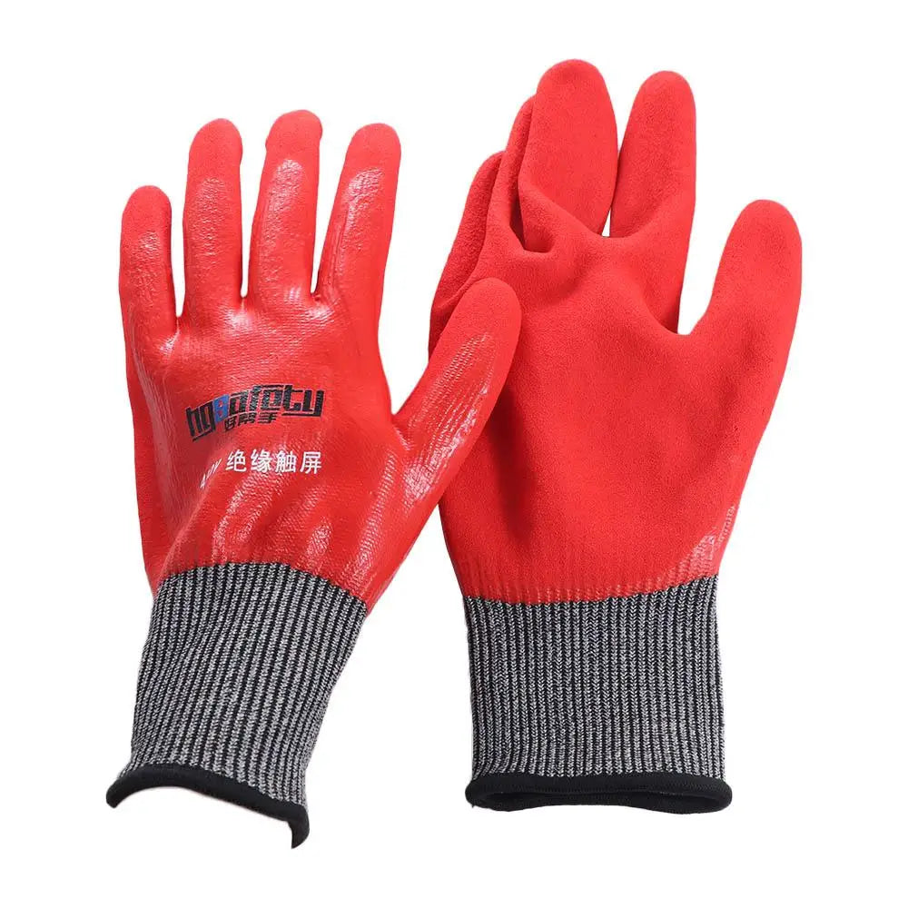 Withstanding Voltage 400V/500V Electrical Insulating Gloves Oil Proof Touch Screen Anti-Electricity Gloves Safety Ultrathin Peaceful Pleasures Health and Wellness Style3